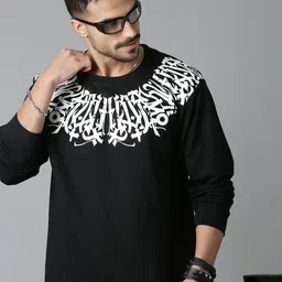 LEWEL Men Printed Sweatshirt image 2