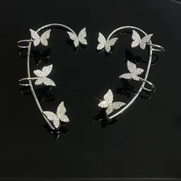 DressBerry Silver-Plated Cubic Zirconia Alloy Earrings image 3