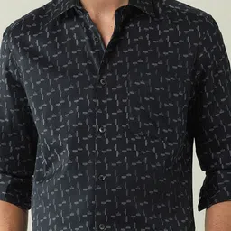 AD By Arvind Regular Fit Printed Cotton Shirt image 5