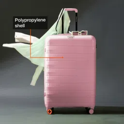 Nasher Miles Vienna Hard-Sided Luggage Set of 3 Pink Trolley Bag (55, 65 & 75 cm) image 3