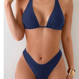 X FASHION GALLRY Halter Neck Swim Bikini Set-image-67