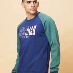 Being Human Navy Regular Fit Sweatshirt image 3