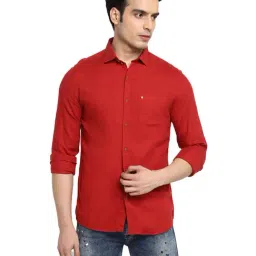 Turtle Red Slim Fit Shirt-image-56