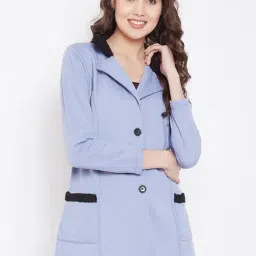 Belle Fille Powder Blue Regular Fit Jacket-image-13