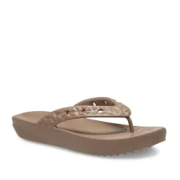 Crocs Women's Classic Chocolate Flip Flops image 3