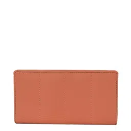 Baggit Orange Textured Bi-Fold Wallet for Women-image-10