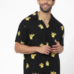 celio celio* Black Pokemon Print Shirt-picture-19