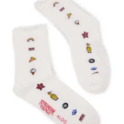 ALDO White Printed Socks-picture-15