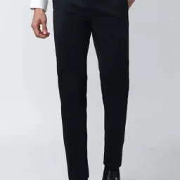 Peter England Casuals Black Regular Fit Trousers-image-65