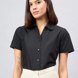 Style Quotient Black Blended Regular Fit Formal Shirt-picture-48
