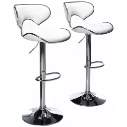 Ib basics Horse Leatherette Bar Stool/Bar Chair White (Pack Of 2)-picture-15