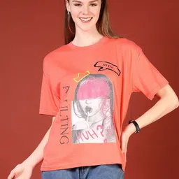 V-Mart Women Drop-Shoulder Sleeves T-shirt-picture-27