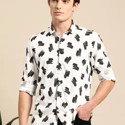 Mast & Harbour Opaque Printed Casual Shirt image 3