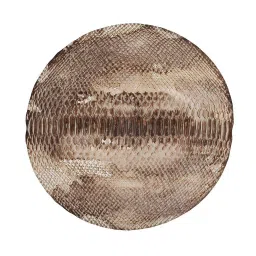 Pure Home and Living Brown Glass Croc Textured Dessert Plate image 3