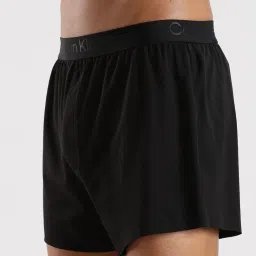 CALVIN KLEIN Black Solid Black Mid Rise Boxers image 3