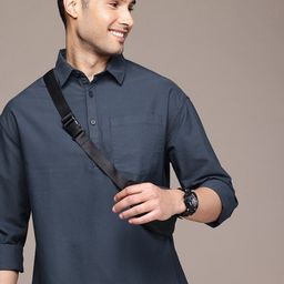 WROGN Cutaway Collar Pure Cotton Oversized Casual Shirt-picture-10