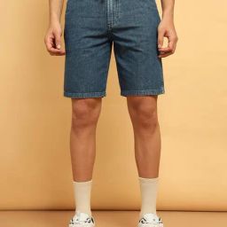 Wrangler Casey Jones Dark Blue Relaxed Fit Denim Shorts-picture-21