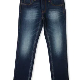 Pepe Jeans Boys Dark Blue Solid Jeans-picture-40