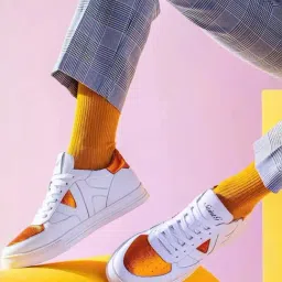 Saint G Men's Arlo Orange Casual Sneakers-image-3