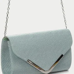 Code by Lifestyle Green Envelope Clutch image 3