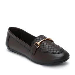 Zoom Shoes Women's Brown Casual Loafers image 3