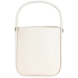 CALVIN KLEIN Europe Beige Solid Handbag image 3