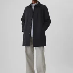GAP Blue Regular Fit Solid Coats image 3
