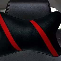 Auto Pearl Strip Red Car Neck Cushion/Neck Pillow Compatible with Chevrolet Cruze LS image 3