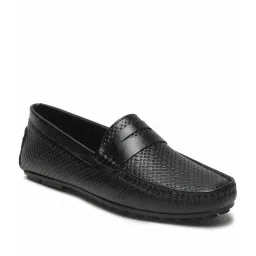 Teakwood Leathers Men's Black Casual Loafers image 3