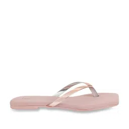 Mochi Women's Rose Gold Thong Sandals image 3