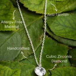 Accessorize London Women's 925 Sterling Silver Cubic Zirconia Pendant Necklace image 3