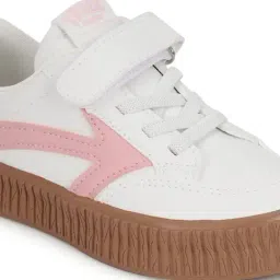 Truffle Collection Kids White & Pink Sneakers image 5