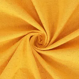 Klotthe Yellow Cotton 200 GSM 6 Seater Table Cover - Set of 1 image 4