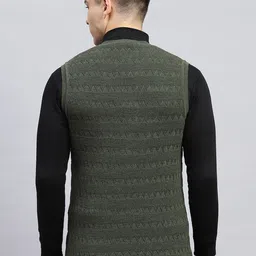 Monte Carlo Men Striped Woollen Sweater Vest image 5