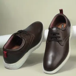 Bata Men's Brown Derby Shoes-picture-22