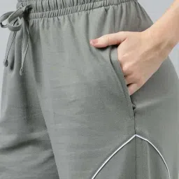 MKH Green Regular Fit Trackpants image 5