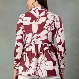 SEVEN FLOWER Floral Print Cotton Top image 4