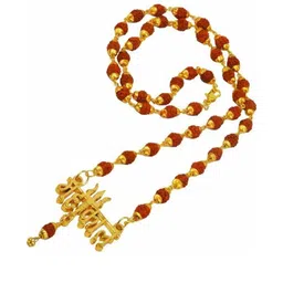 Divine souvenirs Unisex Rudraksh Beaded Minimal Chain-picture-32