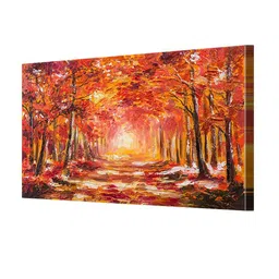 999Store Red & Yellow Abstract Wall Art image 3