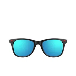 SPADEACES Unisex Polarised and UV Protected Wayfarer Sunglasses BLUE BLACK WAYFARAR-11_10 image 2