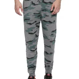 Proline Grey Comfort Fit Printed Joggers-image-8