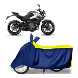 Auto Pearl Bike Cover for CFMoto 400NK BS6 (Yellow & Blue)-picture-32