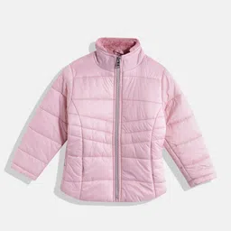 Okane Girls Mock Collar Padded Jacket-picture-27