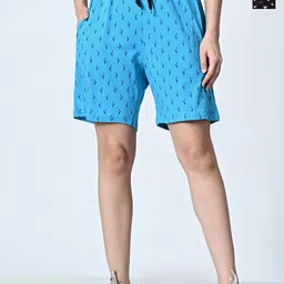 BAESD Women Printed High-Rise Shorts-image-91