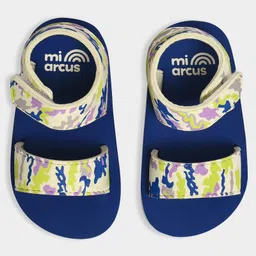 Mi Arcus Camouflage Designed Sandals With Velcro Closure - Blue image 3