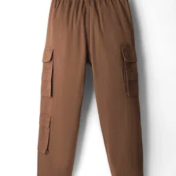 UCB Cotton Woven Full Length Trouser With Cargo Pockets - Dark Brown image 2