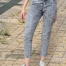 COUTUME COLLECTIONS Women Straight Fit Mid-Rise Heavy Fade Jeans-image-90