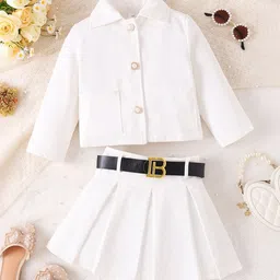 LULU & SKY Girls Printed Shirt with Skirt-picture-43