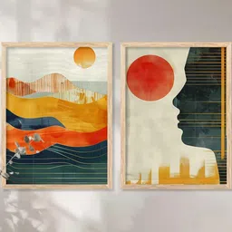 WALLLANE Brown Wood Wall Art-picture-36