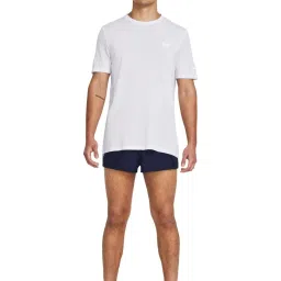 Under Armour Blue Fitted Logo Printed Shorts image 3